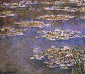 photo : Reproduction des nympheas de Claude Monet